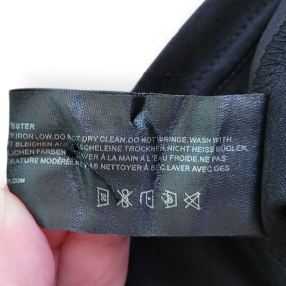 Black Ditsy Floral Mini Dress by Lofty Manner XS - Picture 9 of 9